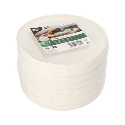 Pack 25 Sugarcane Round 16cm 'Cella'