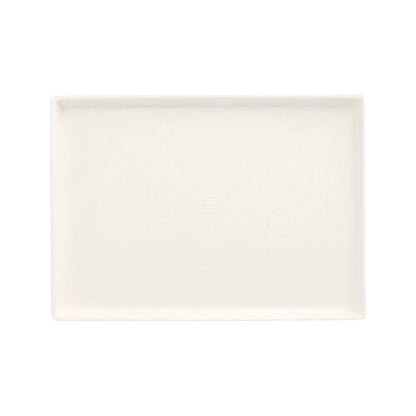 Pack 50 Sugarcane plates square 17.5 x 12.5 x 1cm 'Cella'